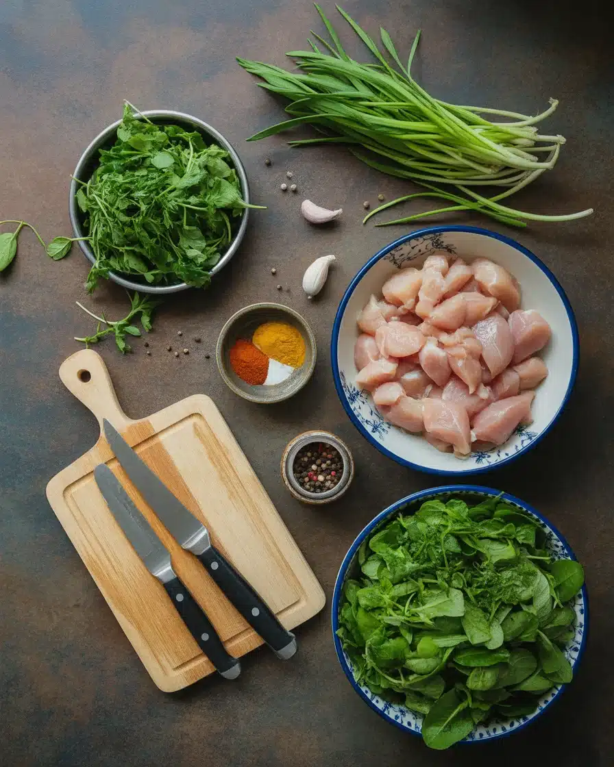 Sizzling Chicken Stir Fry with Swiss Chard for a Flavor Boost