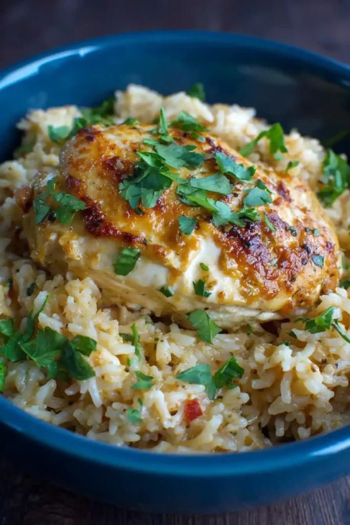 Garlic Parmesan Chicken and Rice (Slow Cooker Comfort Food!) 5 Garlic Parmesan Chicken and Rice