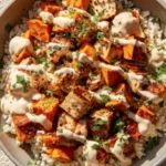 Healthy Chicken & Sweet Potato Rice Bowl