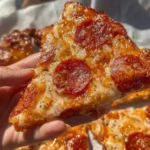 Delicious Chicken Crust Pizza topped with cheese and vegetables