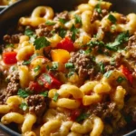 High-Protein Creamy Philly Cheesesteak Mac & Cheese