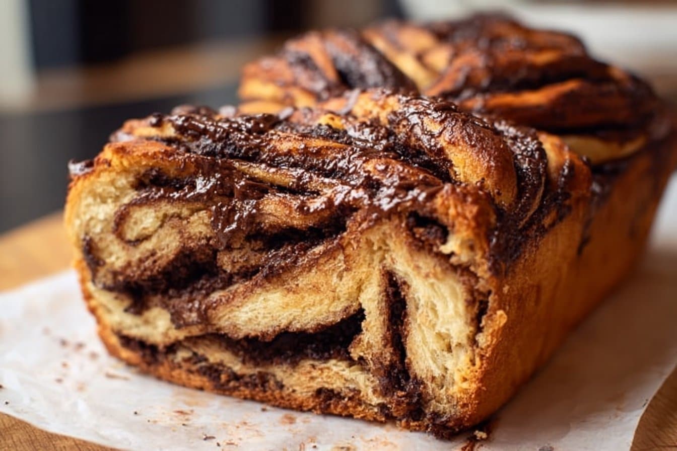 Sourdough Babka with a Sweet Chocolate Filling 4 Sourdough Babka with a Sweet Chocolate Filling