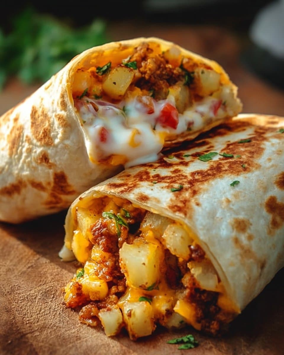 Cheesy Potato Burritos 4 Cheesy Potato Burritos Comfort Meal