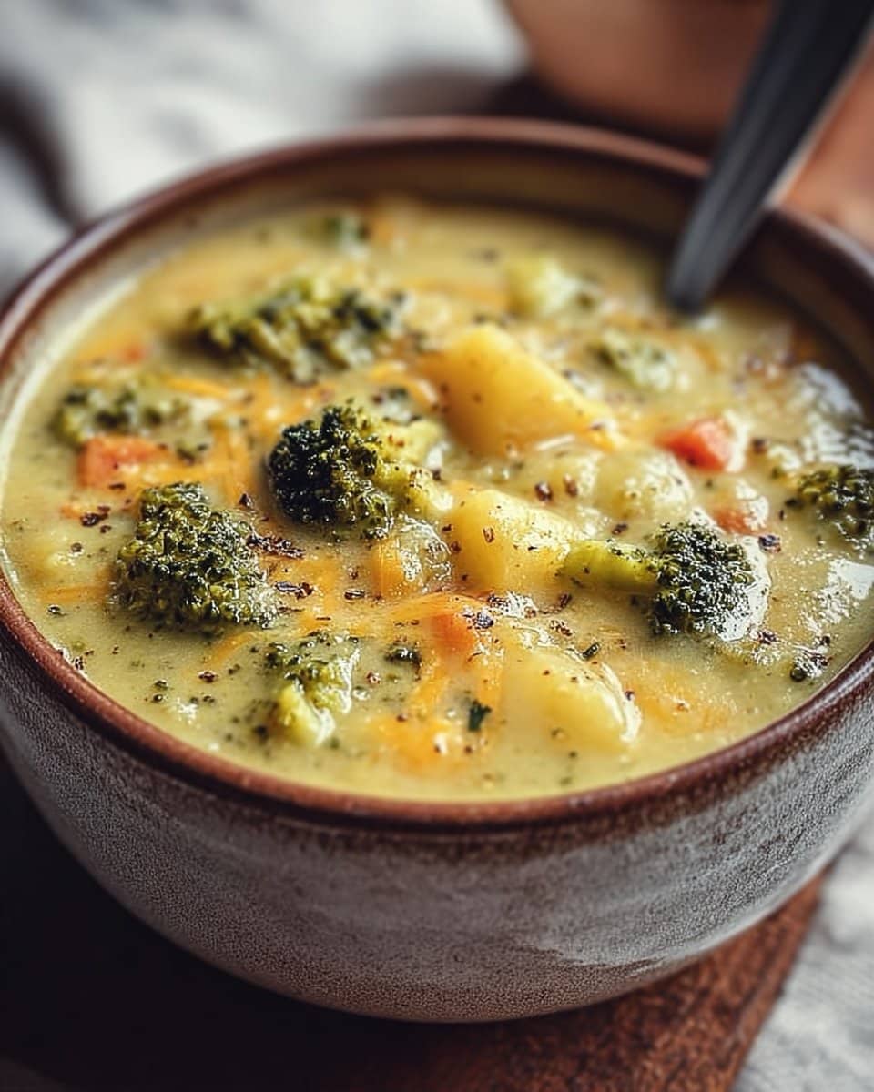 Broccoli Potato Cheese Soup 4 Broccoli Potato Cheese Soup Recipe