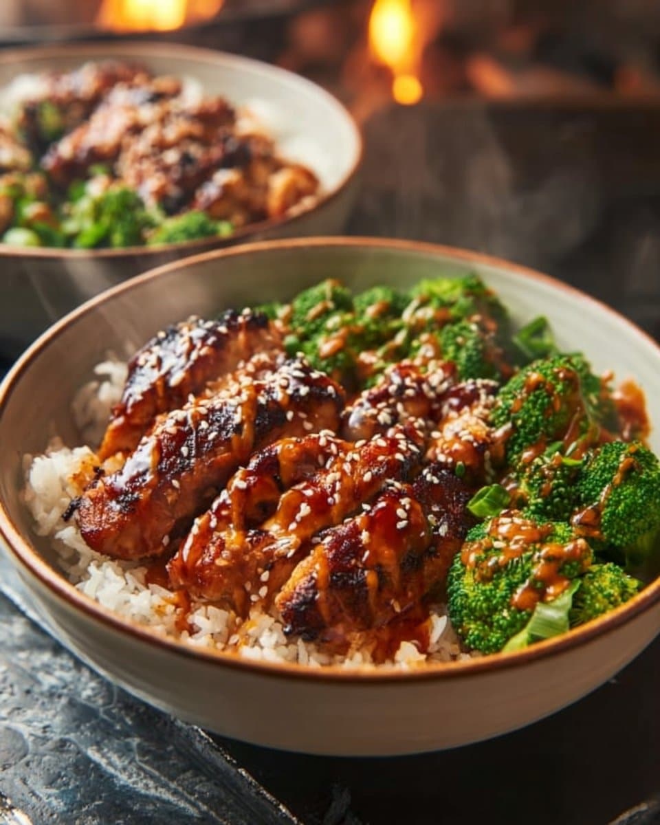 Sticky Chicken Rice Bowls 4 Sticky Chicken Rice Bowls