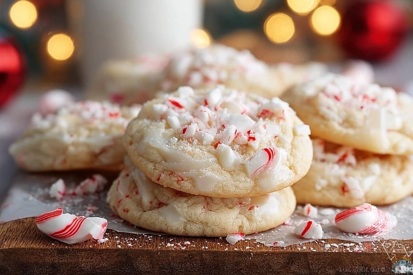 White Peppermint Cookies 4 White Peppermint Cookies