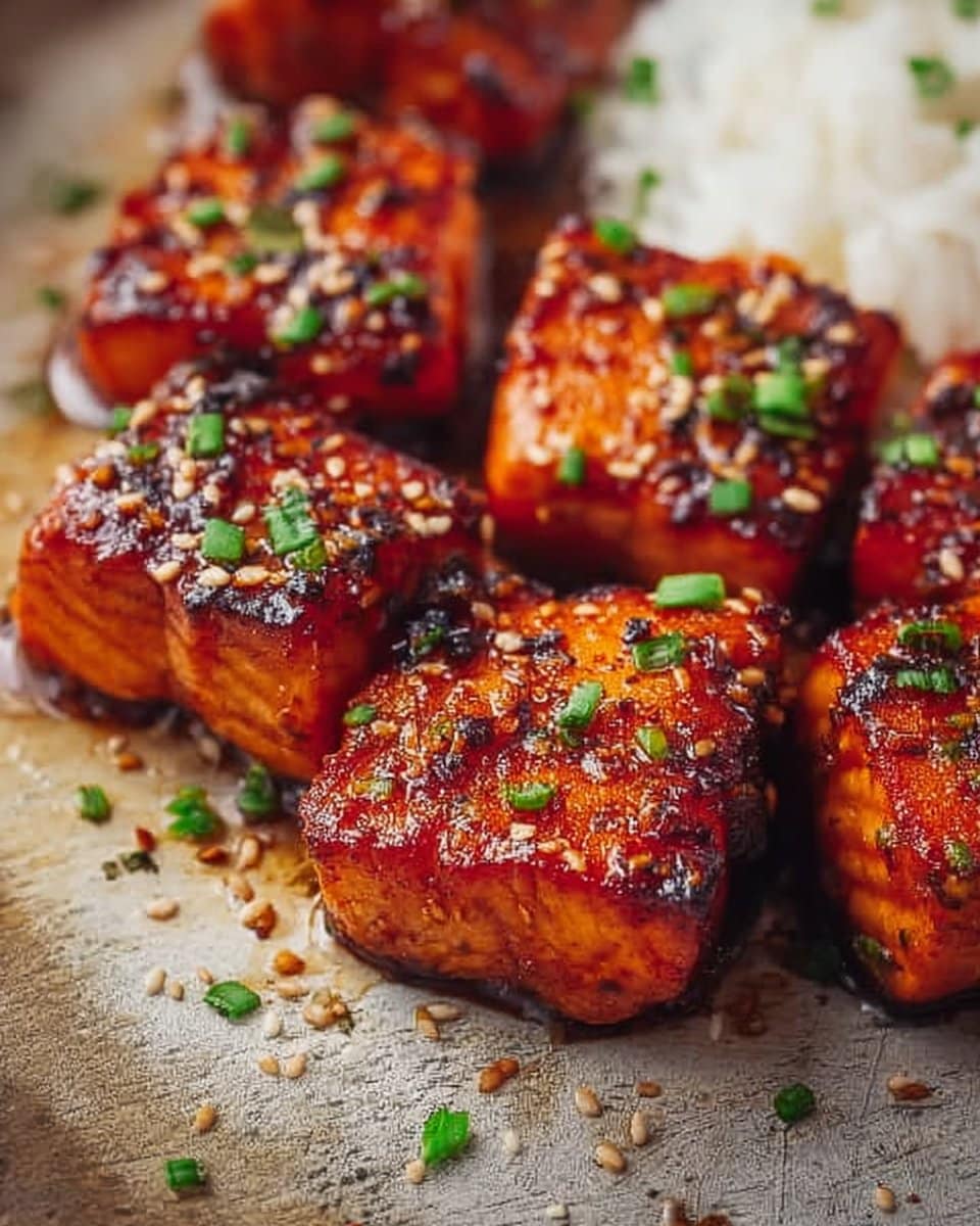 Honey Garlic Salmon Bites 4 Honey Garlic Salmon Bites