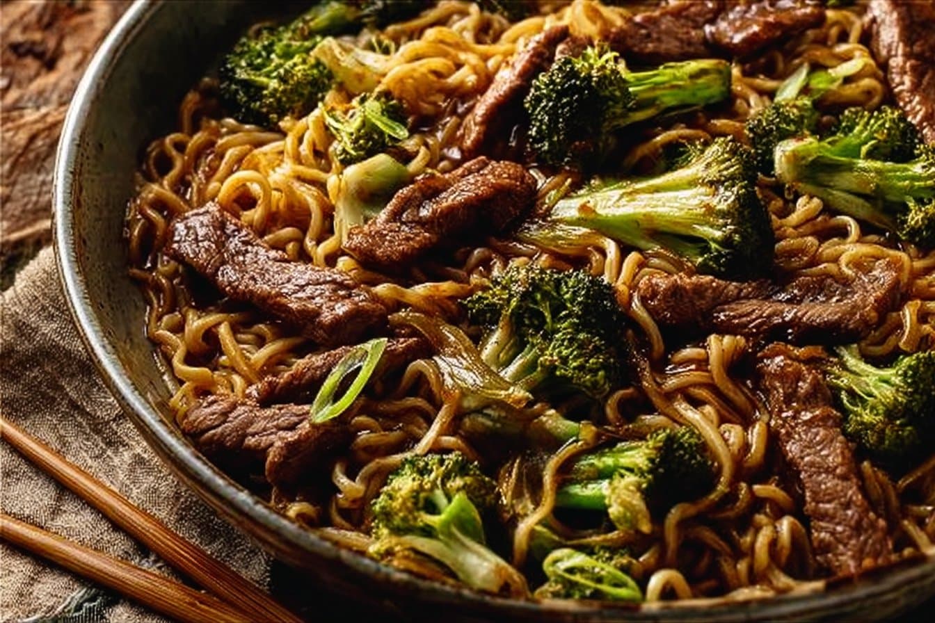 Sheet Pan Beef and Broccoli Ramen 4 Sheet Pan Beef and Broccoli Ramen