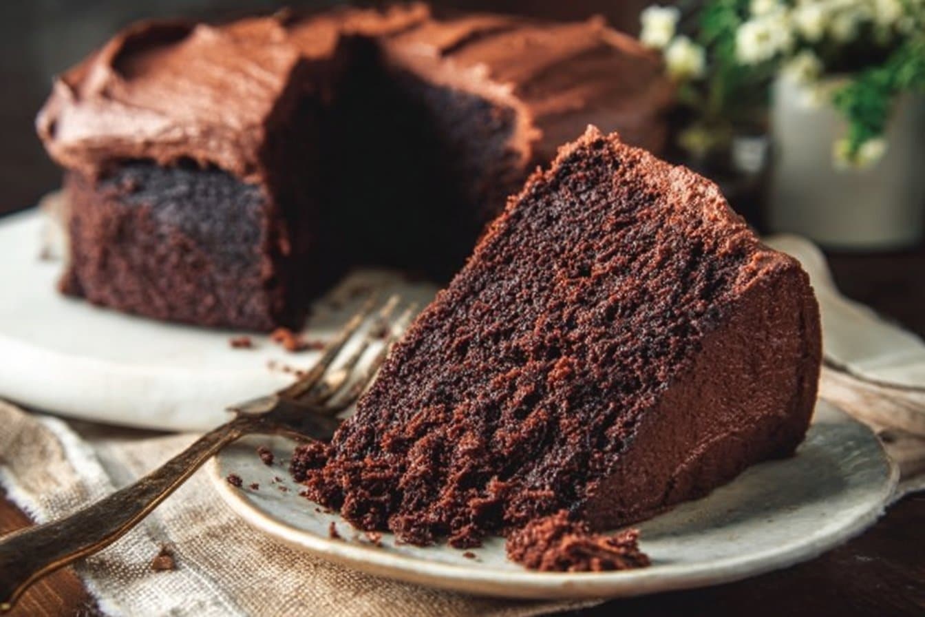 Sourdough Discard Chocolate Cake 4 Sourdough Discard Chocolate Cake
