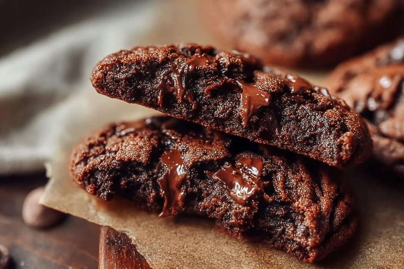 Sourdough Double Chocolate Chip Cookies 4 Sourdough Double Chocolate Chip Cookies