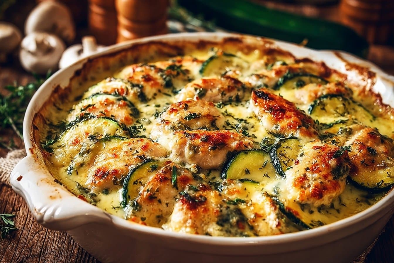 Easy Chicken Zucchini Bake 4 Easy Chicken Zucchini Bake
