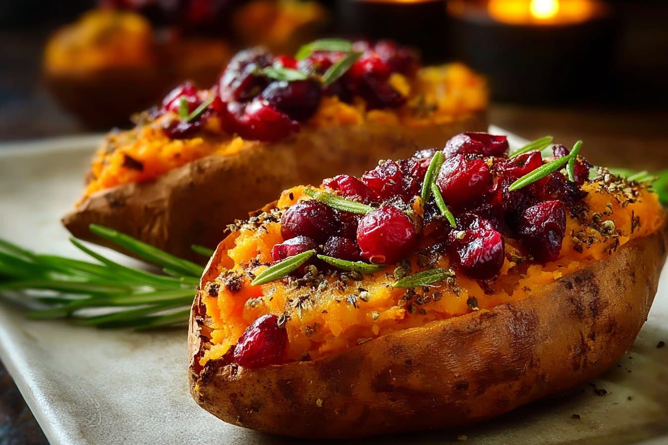 Cranberry Apple Twice-Baked Sweet Potatoes 4 Cranberry Apple Twice-Baked Sweet Potatoes