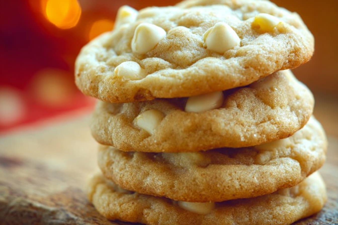 Lemon White Chocolate Chip Cookies 4 Lemon White Chocolate Chip Cookies