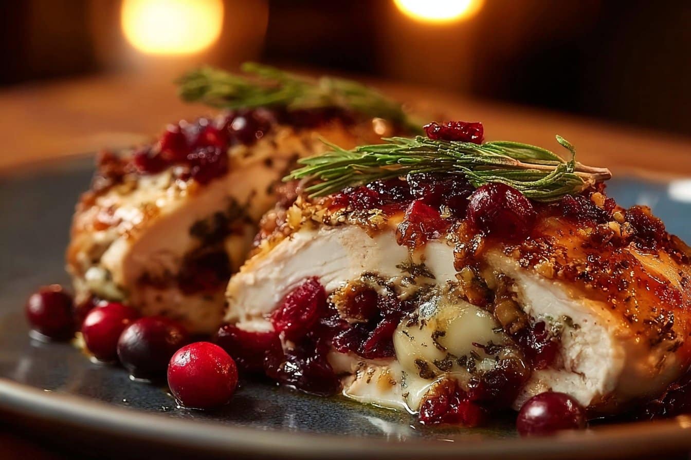 Impressive Cranberry Brie Stuffed Chicken 4 Impressive Cranberry Brie Stuffed Chicken