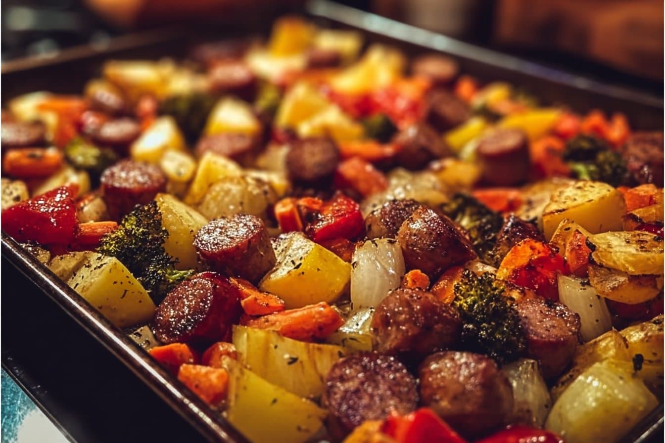 Sheet Pan Sausage and Veggies: A Simple Delight! 4 Sheet Pan Sausage and Veggies: A Simple Delight!