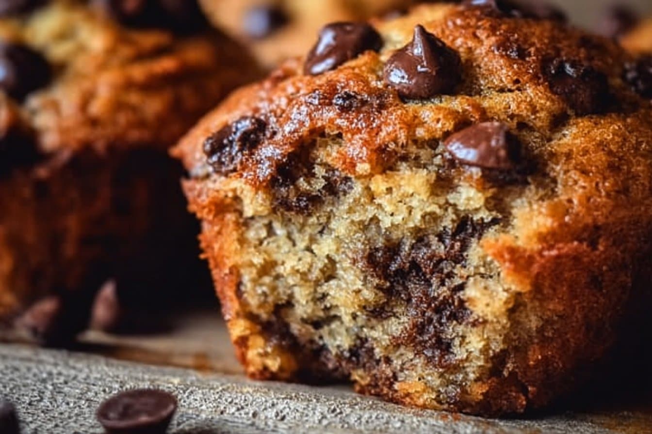 Chocolate Chip Banana Muffins 4 Amazing Chocolate Chip Banana Muffins: A 1-Bowl Wonder