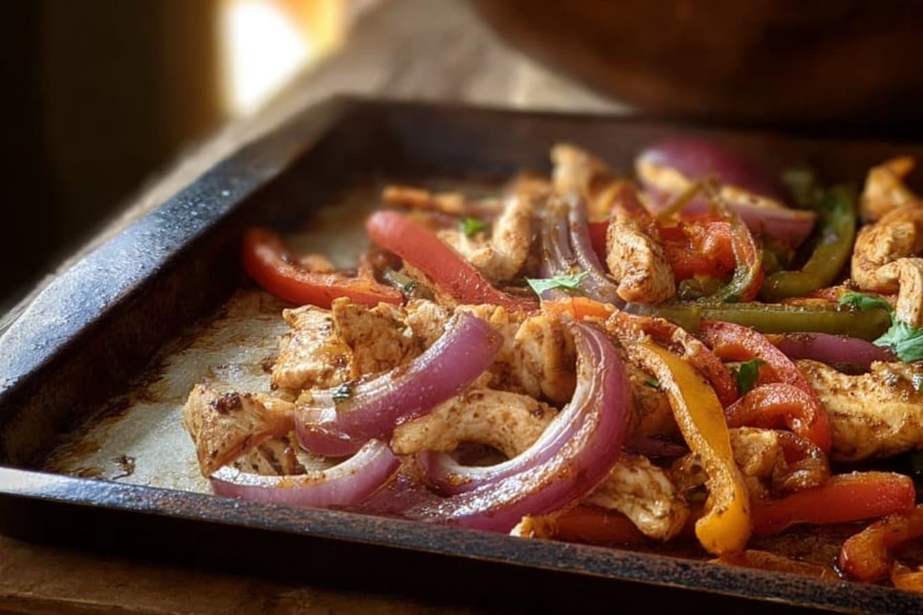 Sheet Pan Chicken Fajitas 4 Sheet Pan Chicken Fajitas
