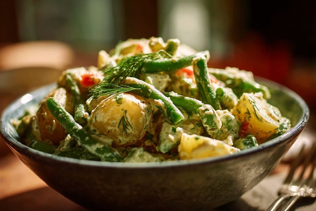 Creamy Green Bean Potato Salad 4 Creamy Green Bean Potato Salad