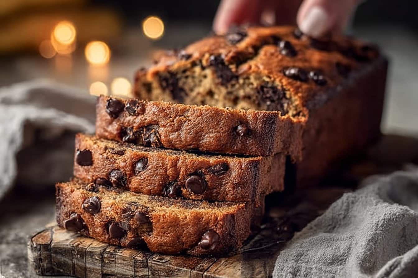 Super Moist Chocolate Chip Banana Bread 4 Super Moist Chocolate Chip Banana Bread Recipe
