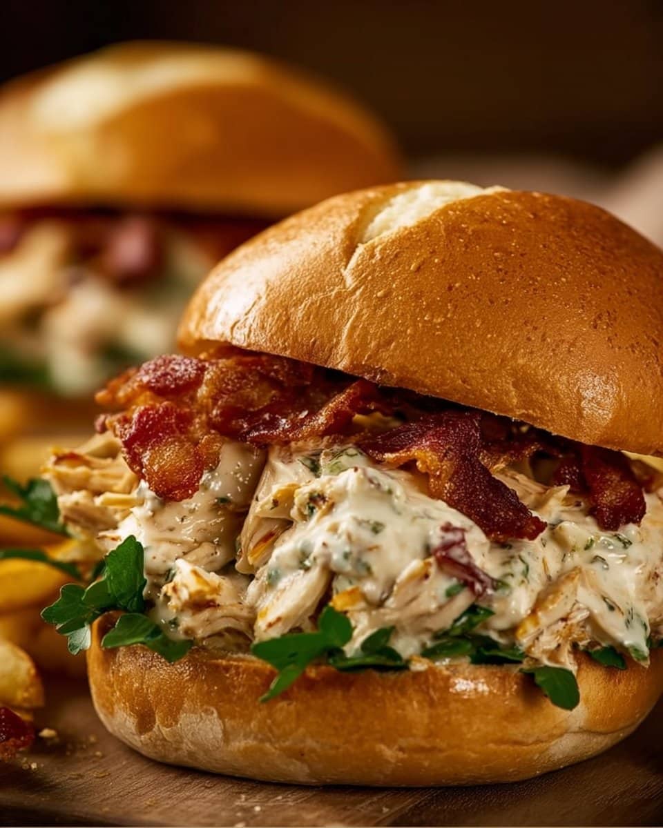 Addictive Cream Cheese Bacon Ranch Chicken Sandwiches 4 Addictive Cream Cheese Bacon Ranch Chicken Sandwiches