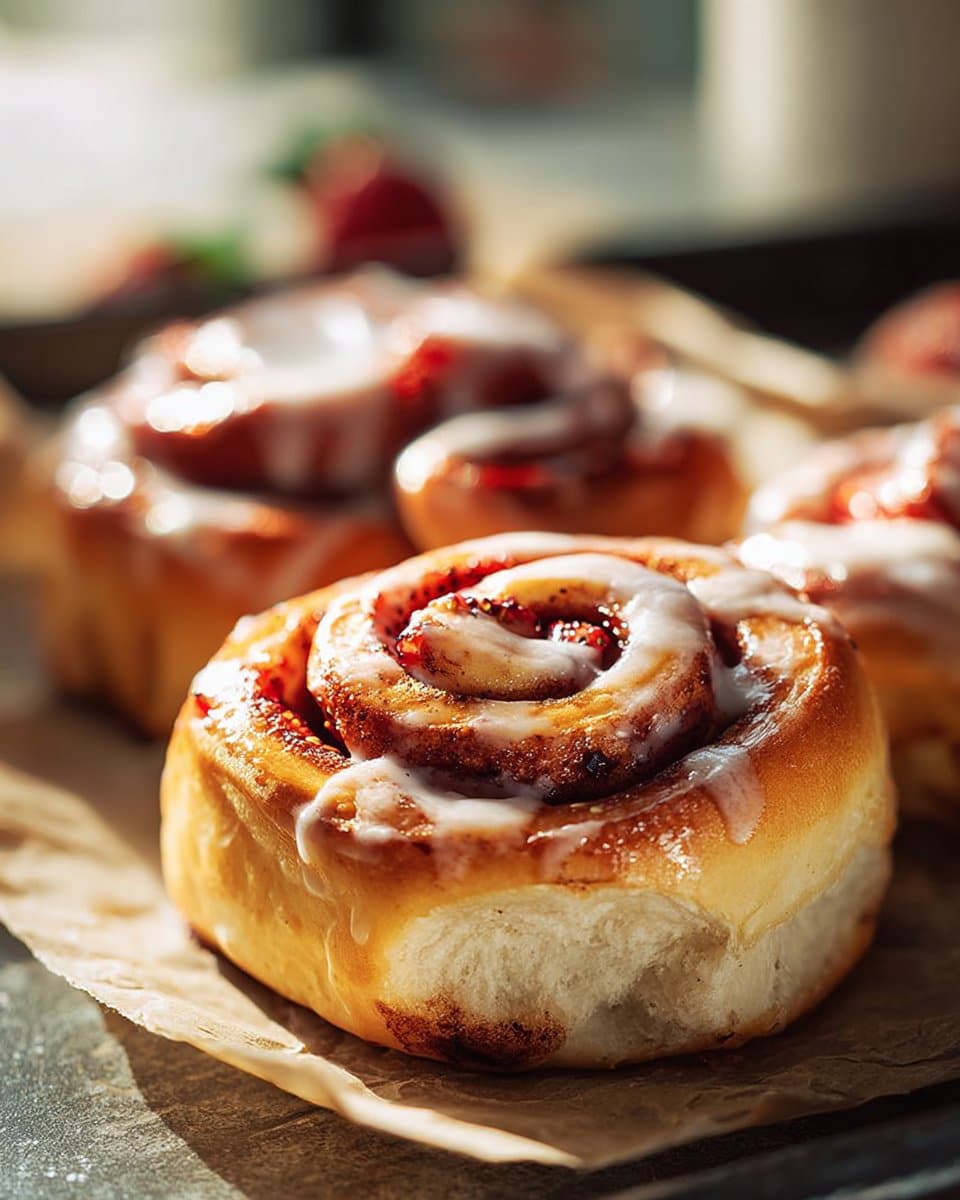 Easy Strawberry Cheesecake Cinnabon Rolls 4 Easy Strawberry Cheesecake Cinnabon Rolls
