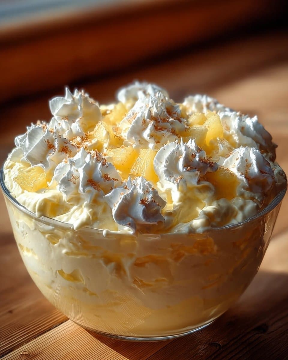 Pineapple Fluff 4 Creamy Cool Whip Pineapple Fluff