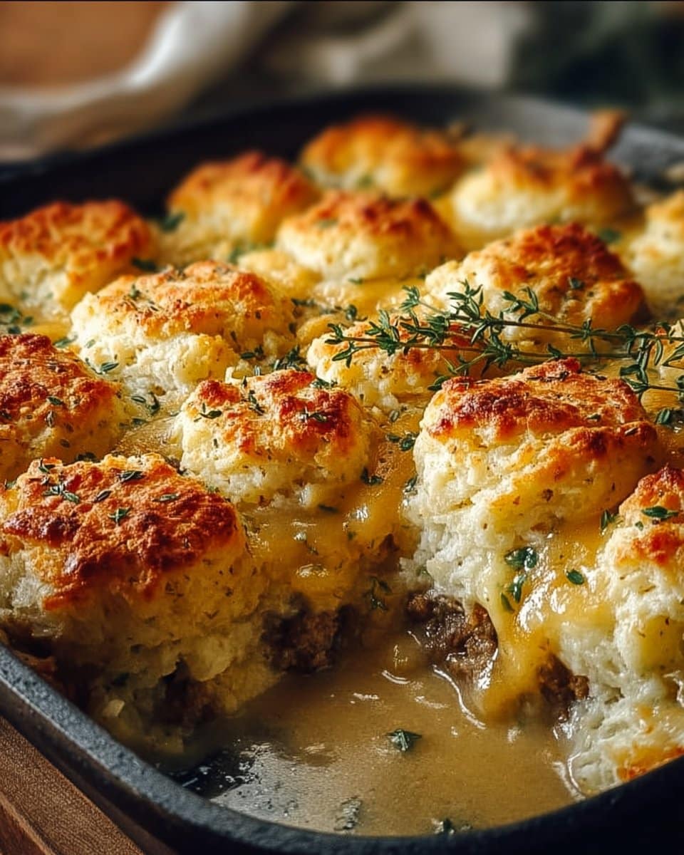 Hashbrown Gravy Biscuit Bake 4 Hashbrown Gravy Biscuit Bake