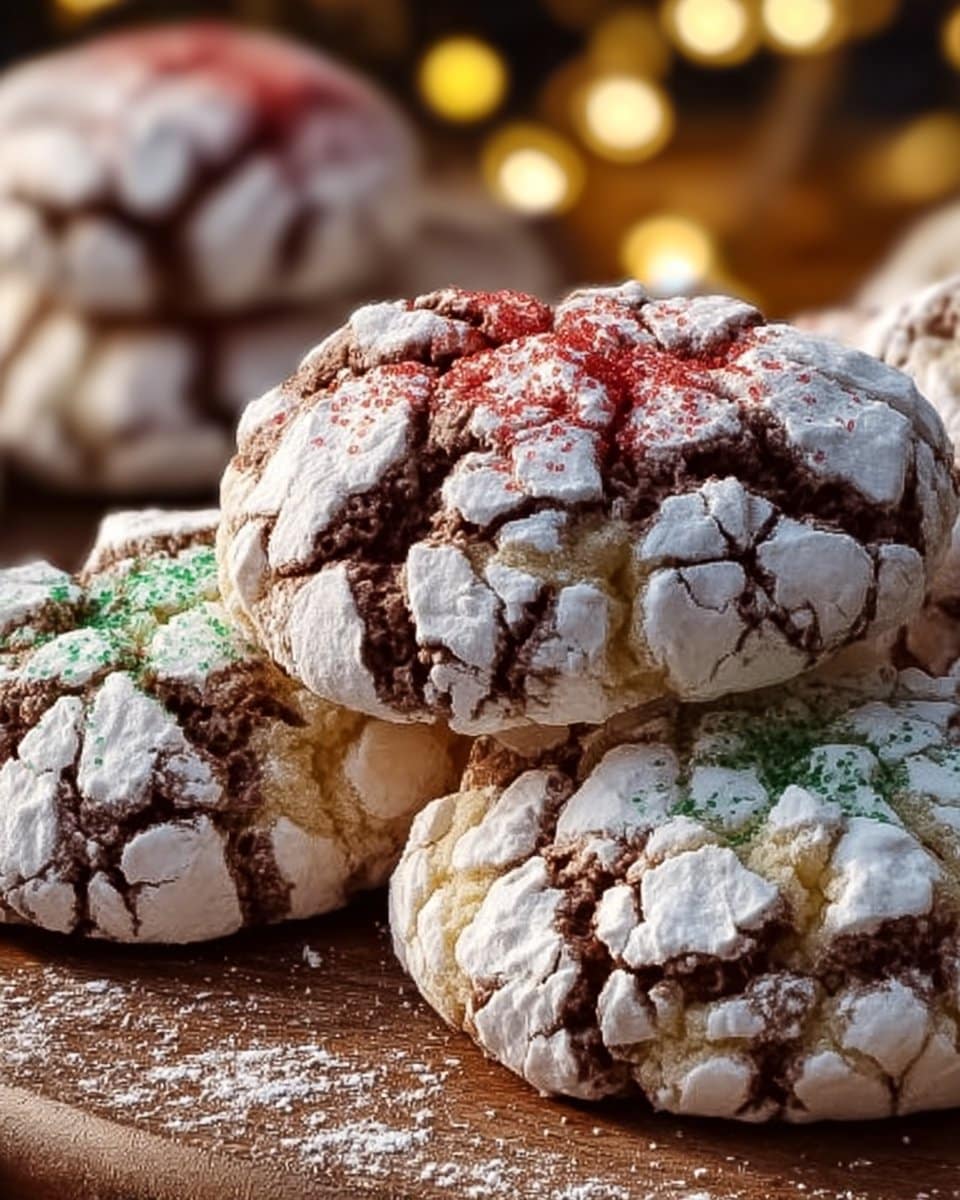 Cool Whip Christmas Crinkle Cookies 4 Cool Whip Christmas Crinkle Cookies