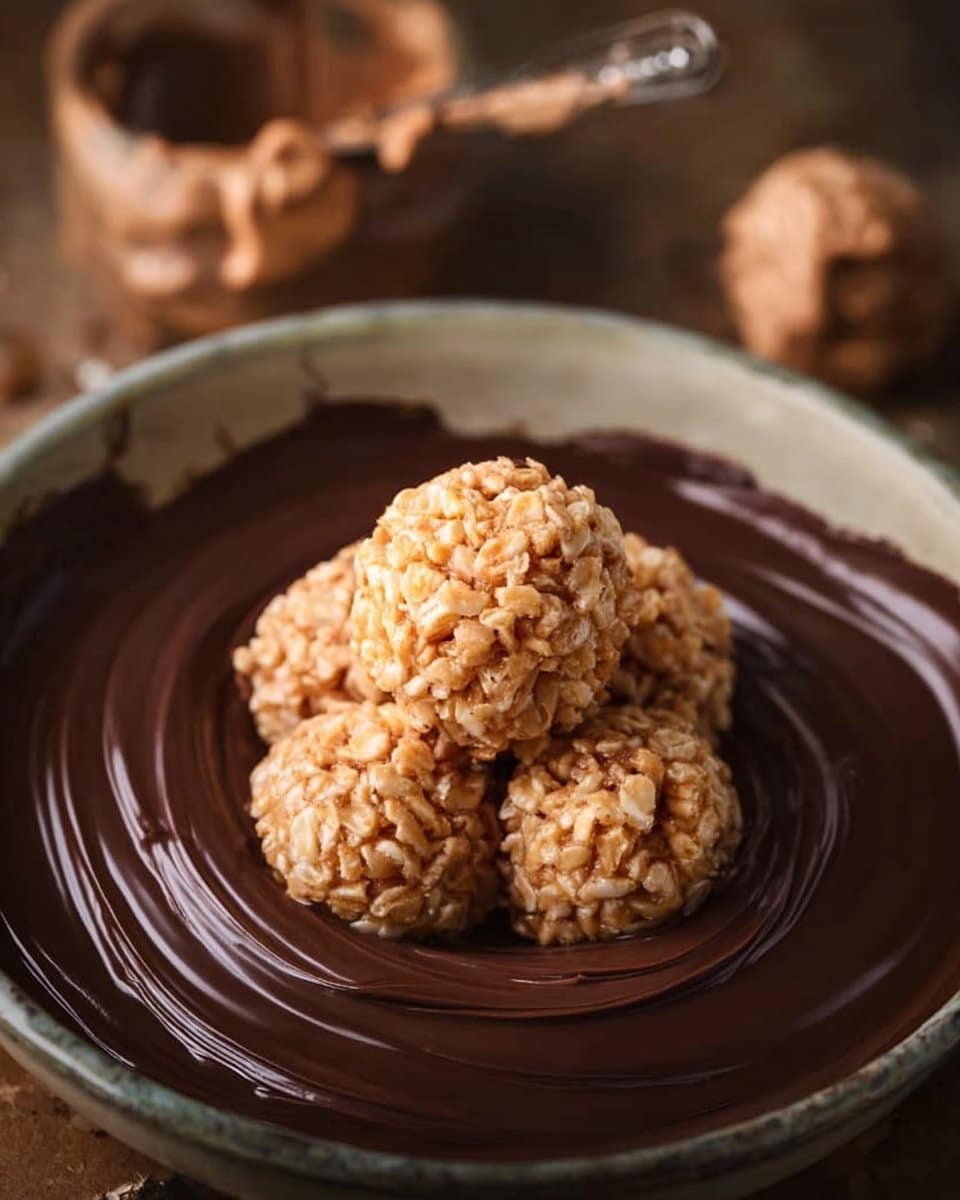 Peanut Butter Rice Krispie Balls 4 Peanut Butter Rice Krispie Balls