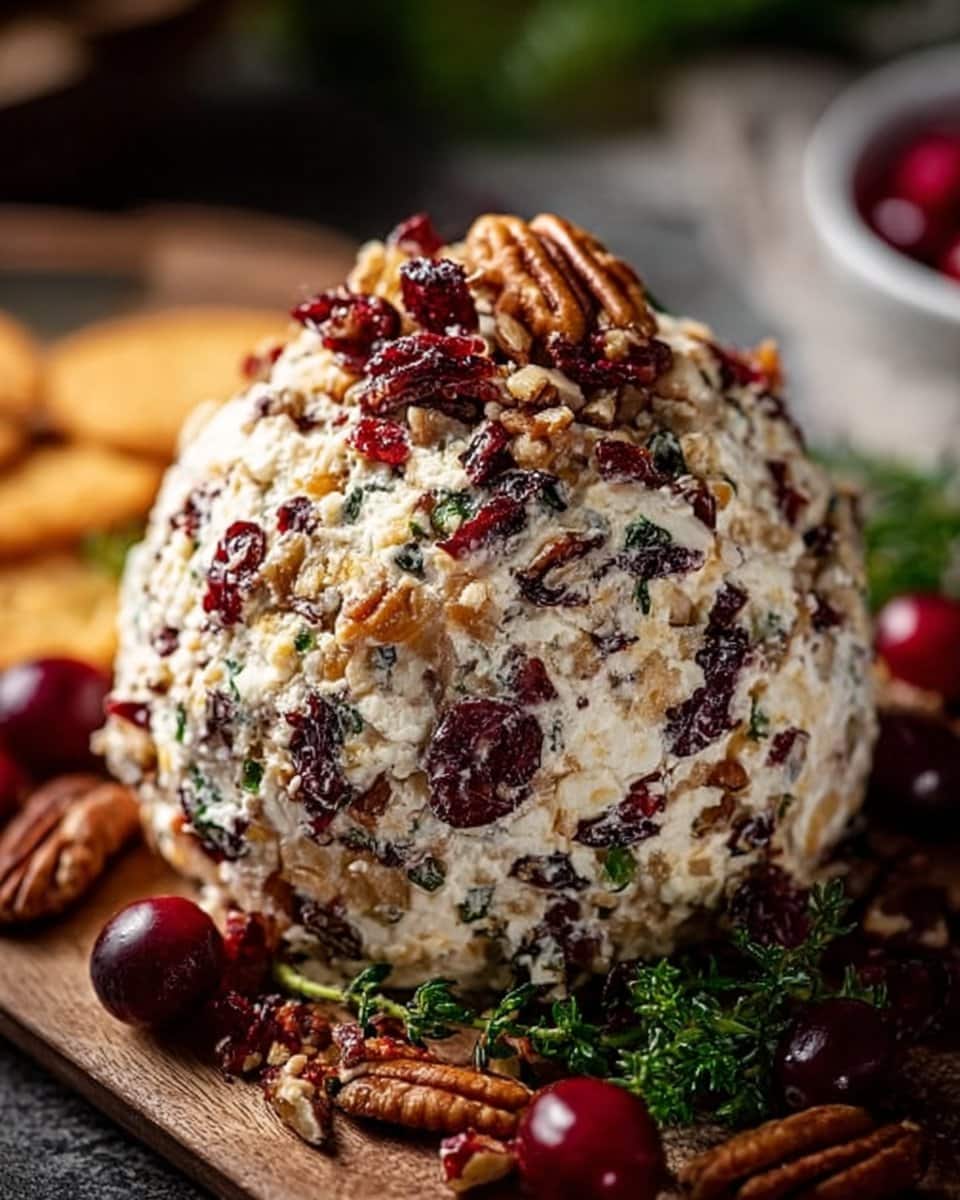 Christmas Cranberry Pecan Cheese Ball 4 Christmas Cranberry Pecan Cheese Ball