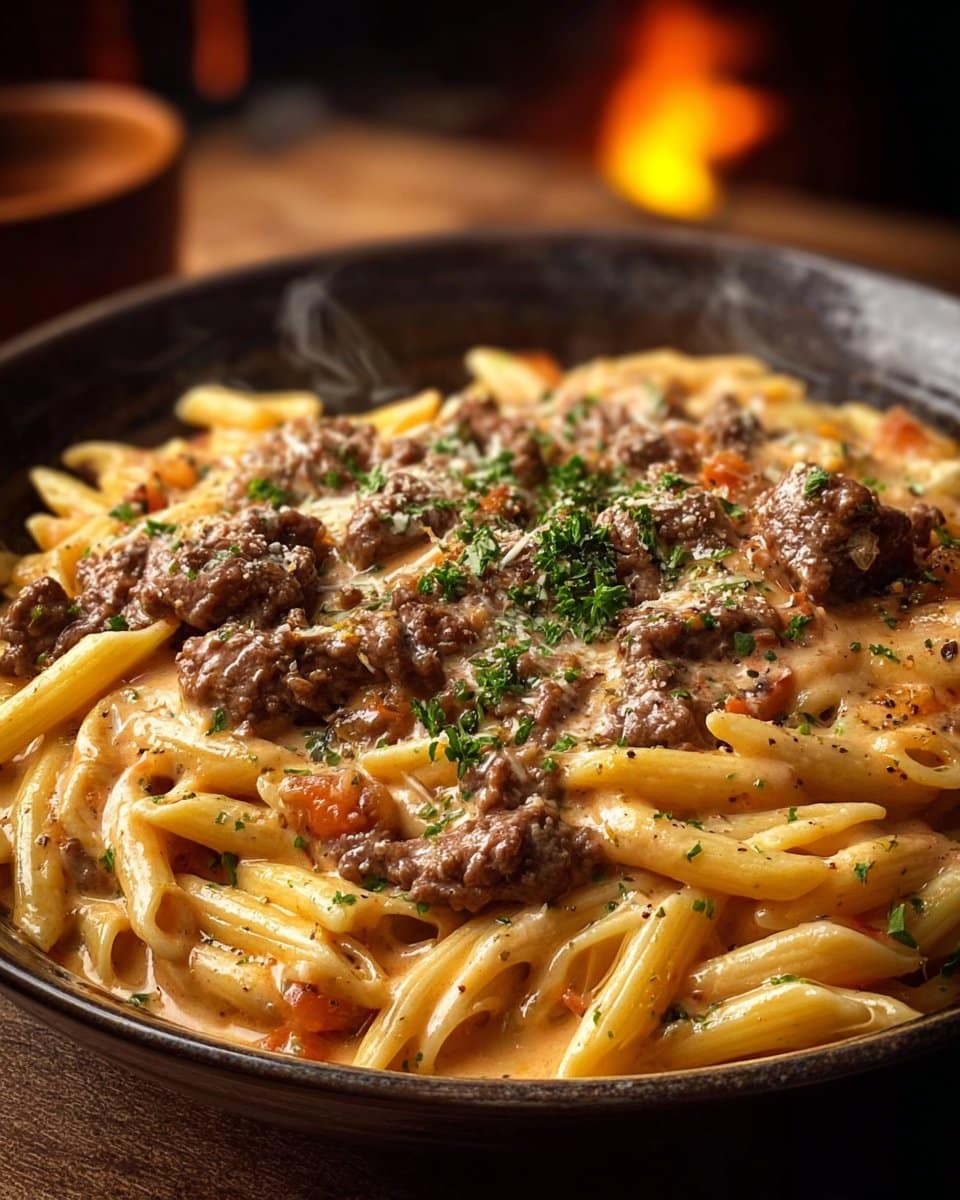 Creamy Beef Pasta 4 Creamy Beef Pasta