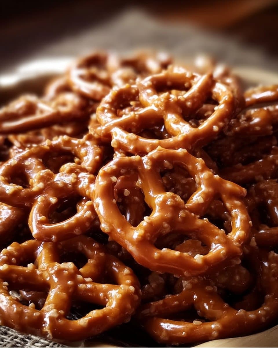 Butter Toffee Pretzels 4 Butter Toffee Pretzels