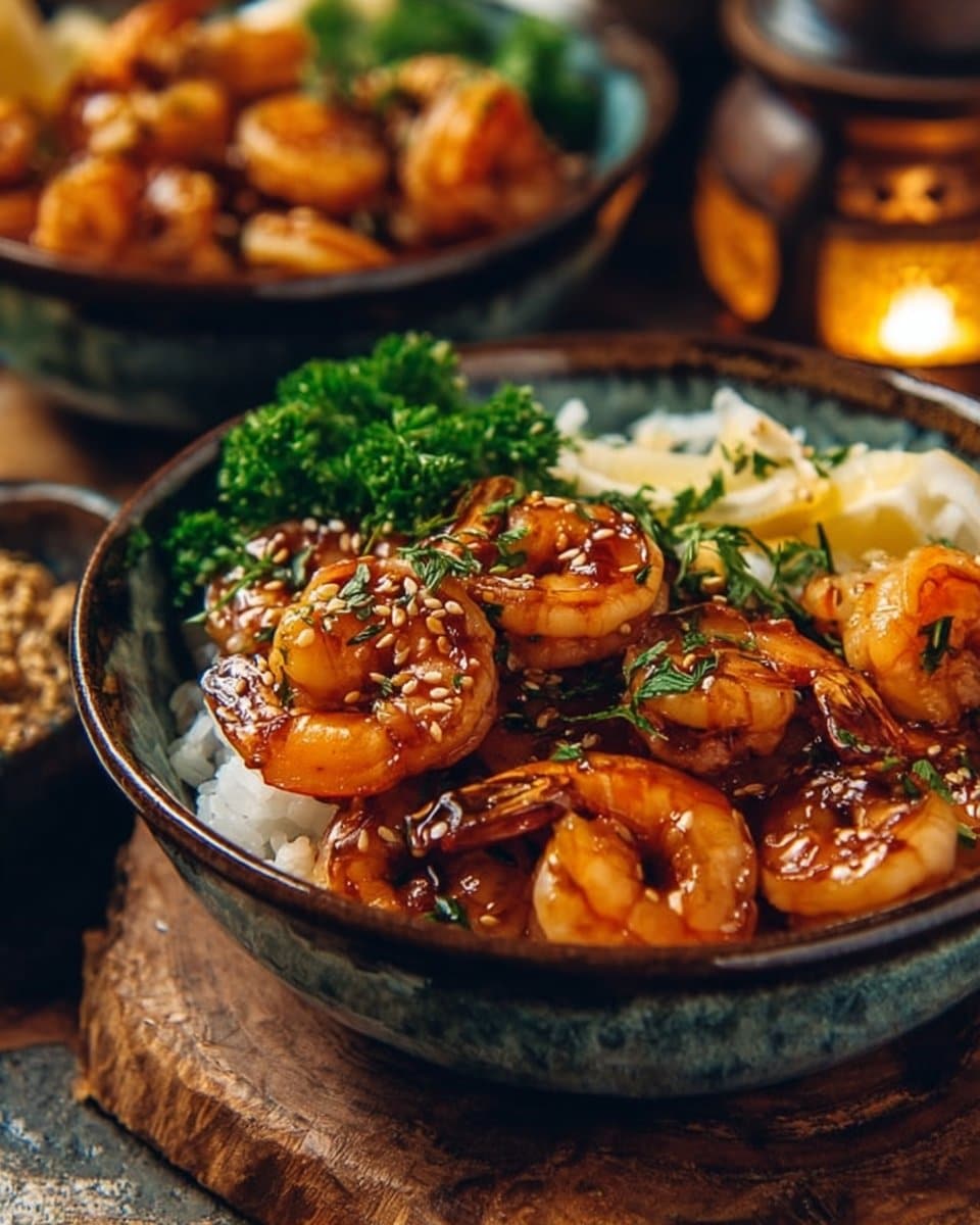Honey Garlic Shrimp Bowls 4 Honey Garlic Shrimp Bowls