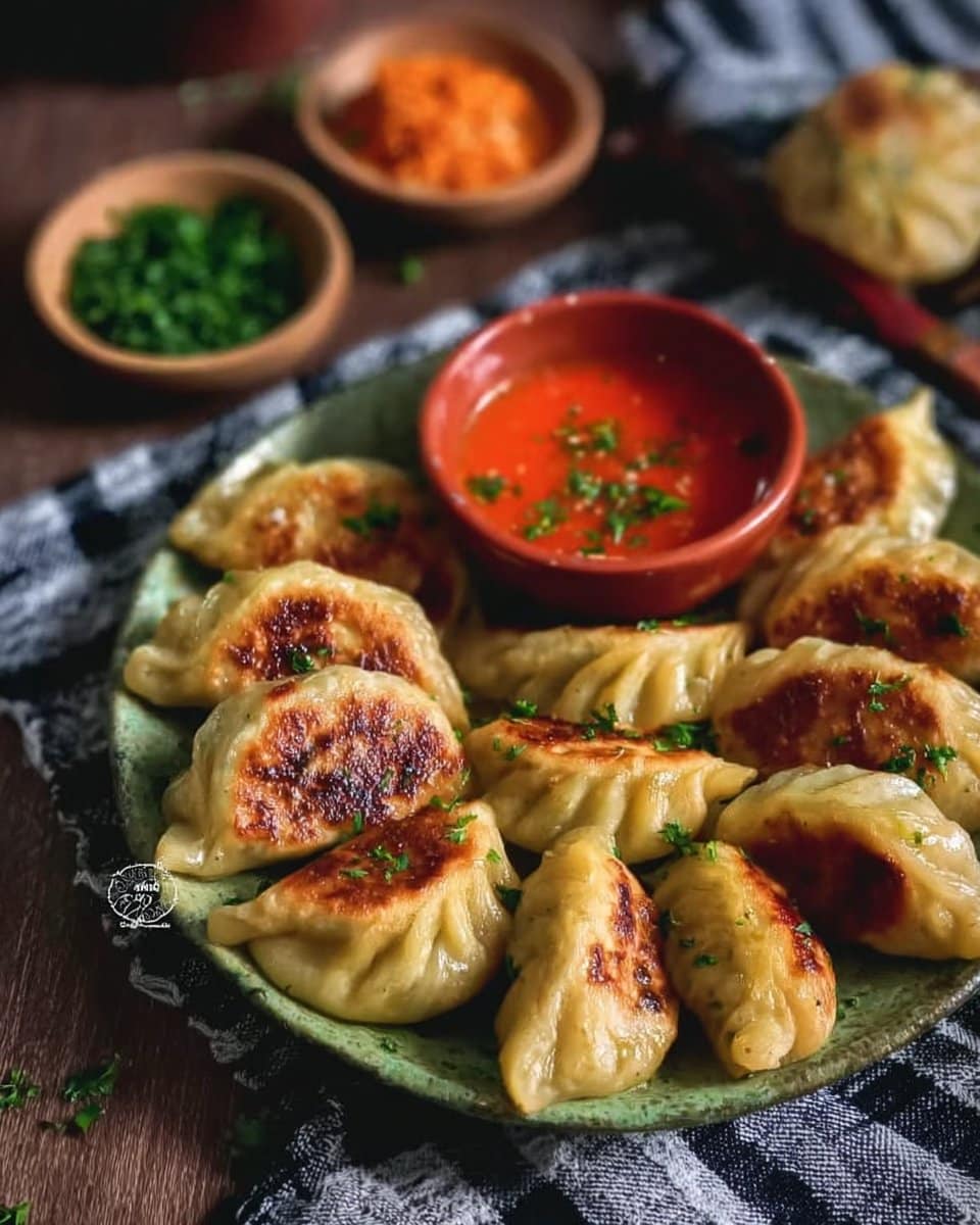 Crispy Pan-Fried Vegetable Momos 4 Pan Fried Momos | Pan Fried Vegetable Momos | Veg Pan Fried Momos Recipe