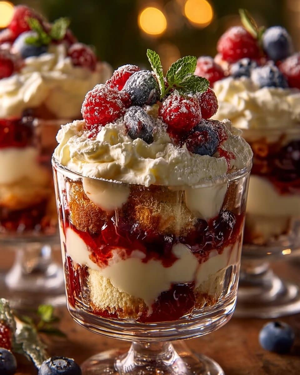 Creamy Christmas Trifle Parfait Shots 4 Creamy Christmas Trifle Parfait Shots