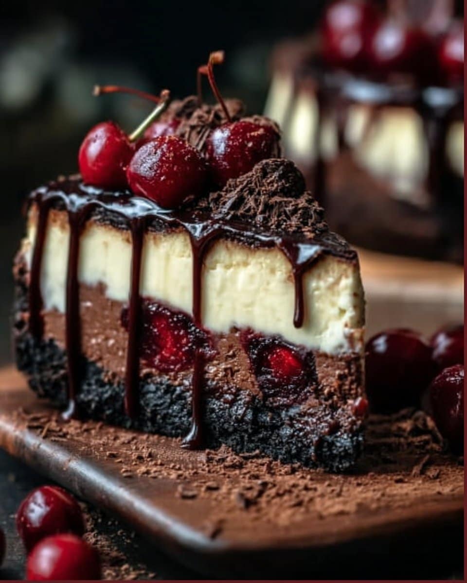 Decadent Black Forest Cheesecake 4 Decadent Black Forest Cheesecake Recipe