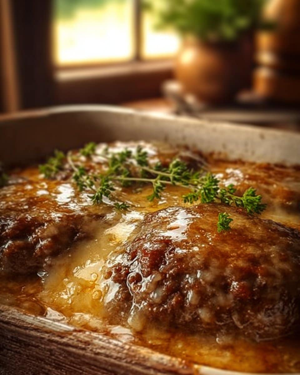 Amish Hamburger Steak Bake 4 Amish Hamburger Steak Bake
