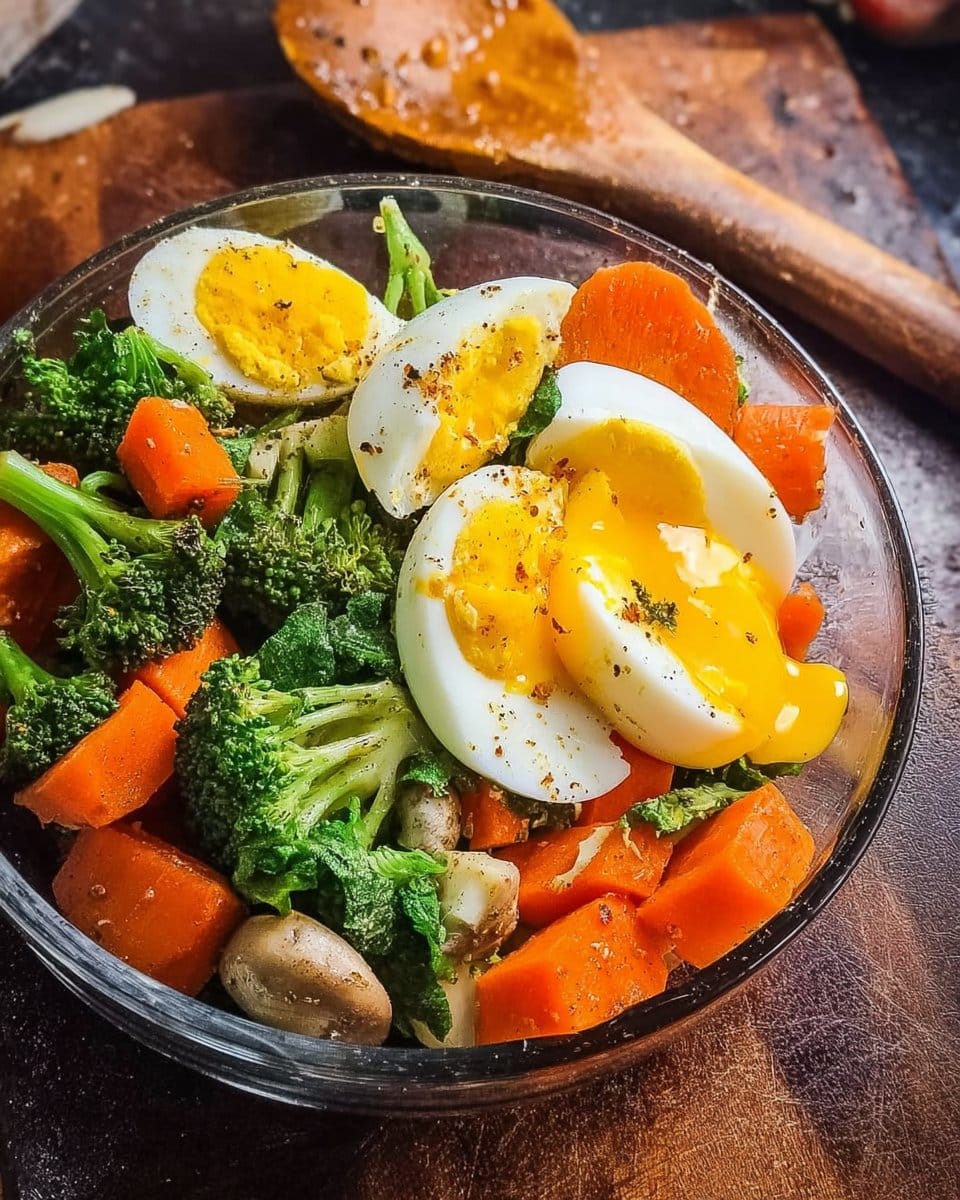 Mixed Veggie & Egg Healthy Bowl 4 Mixed Veggie & Egg Healthy Bowl