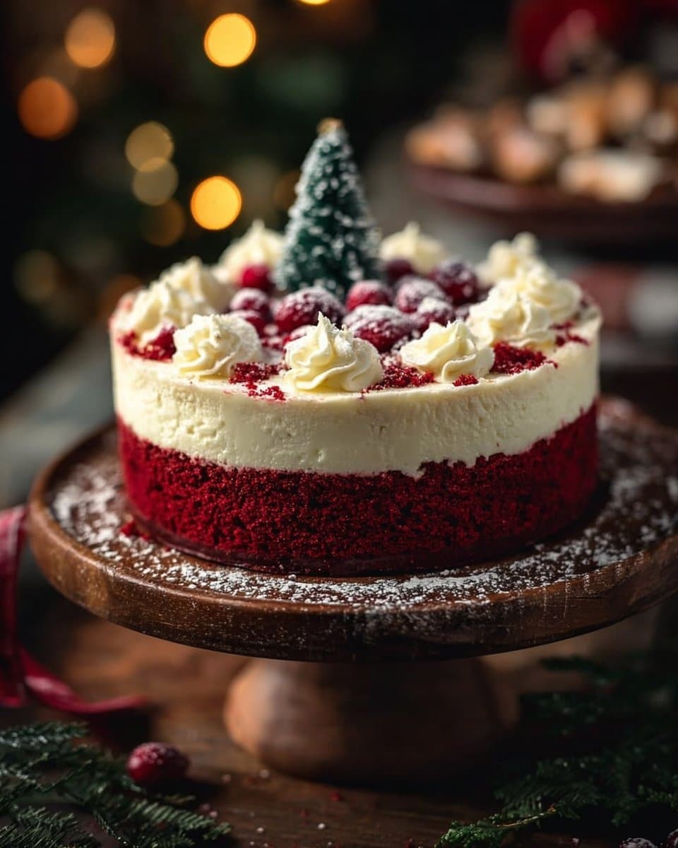 Christmas Red Velvet Cheesecake 4 Christmas Red Velvet Cheesecake Recipe