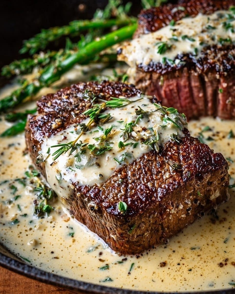 Garlic Butter Steak with Parmesan Cream Sauce 4 Garlic Butter Steak With Parmesan Cream Sauce