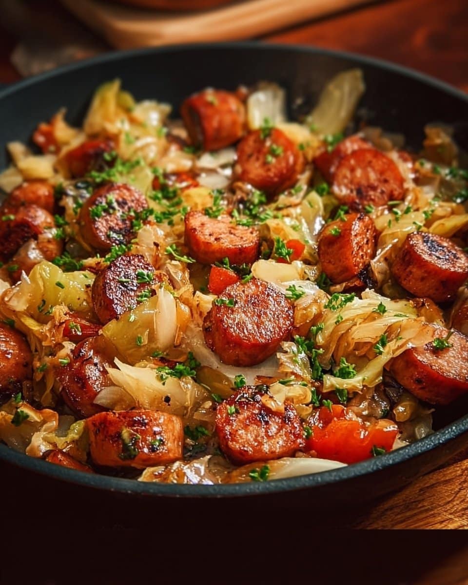 Sausage and Cabbage Stir Fry 4 Sausage and Cabbage Stir Fry