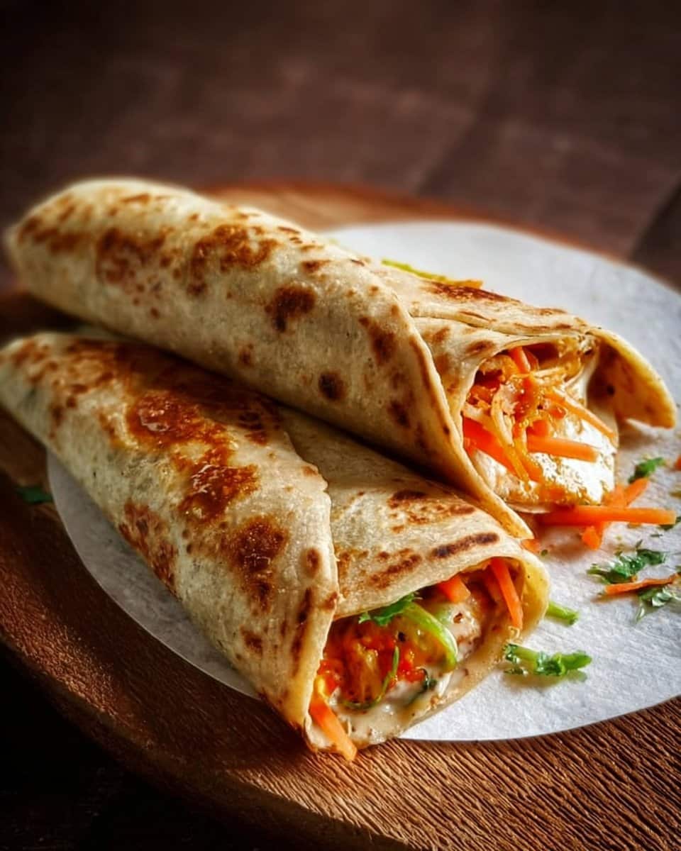 Vegetable Frankie 4 Frankie Recipe (Vegetable Frankie)