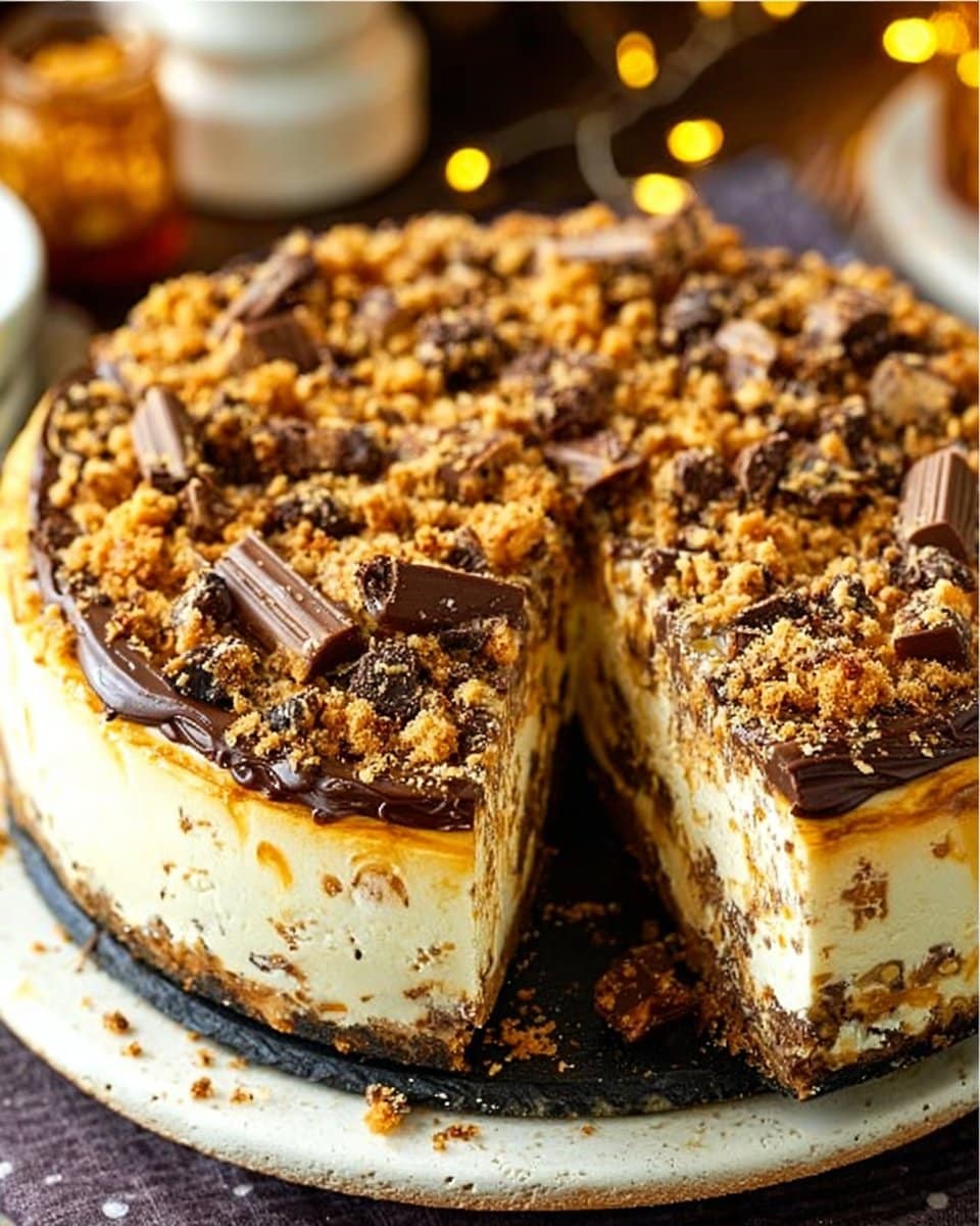 Butterfinger Cheesecake 4 Butterfinger Cheesecake