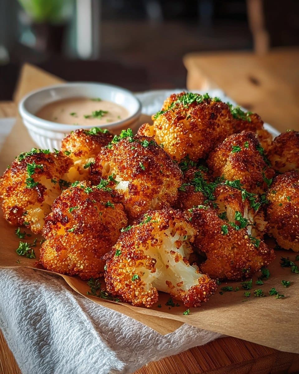 Keto Air-fried Crispy Cauliflower 4 Keto Air-fried Crispy Cauliflower