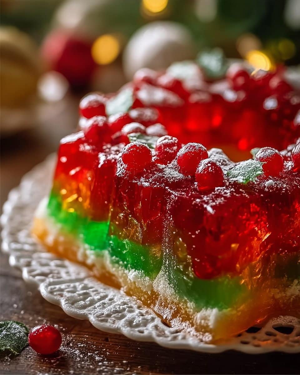 Christmas Jello Cake 4 Christmas Jello Cake
