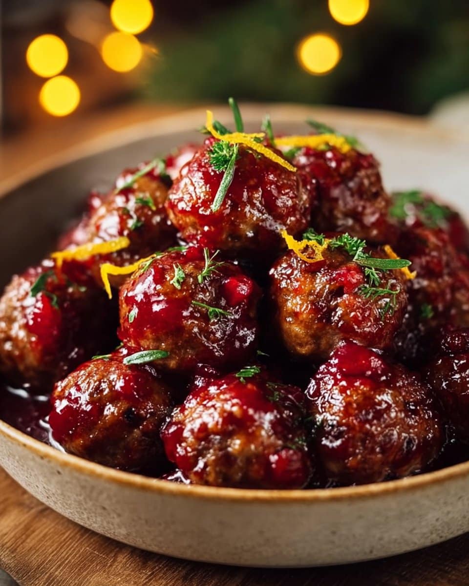 Holiday Cranberry Orange Meatballs 4 Holiday Cranberry Orange Meatballs
