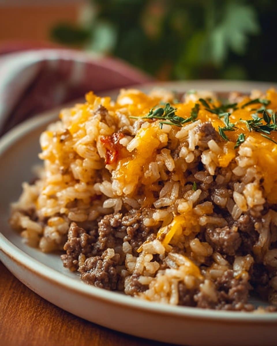 Cheesy Ground Beef and Rice Casserole 4 Cheesy Ground Beef and Rice Casserole