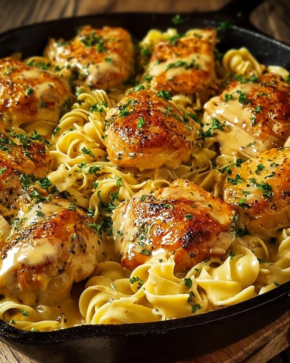 Easy One-Pan Chicken with Buttered Noodles 4 Easy One-Pan Chicken with Buttered Noodles