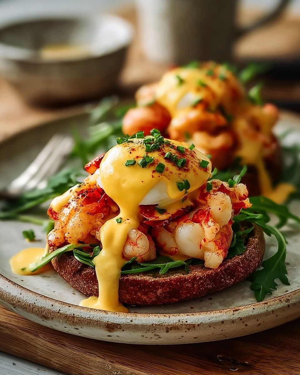 Bay Lobster Eggs Benedict with Cajun Hollandaise 4 Bay Lobster Eggs Benedict with Cajun Hollandaise