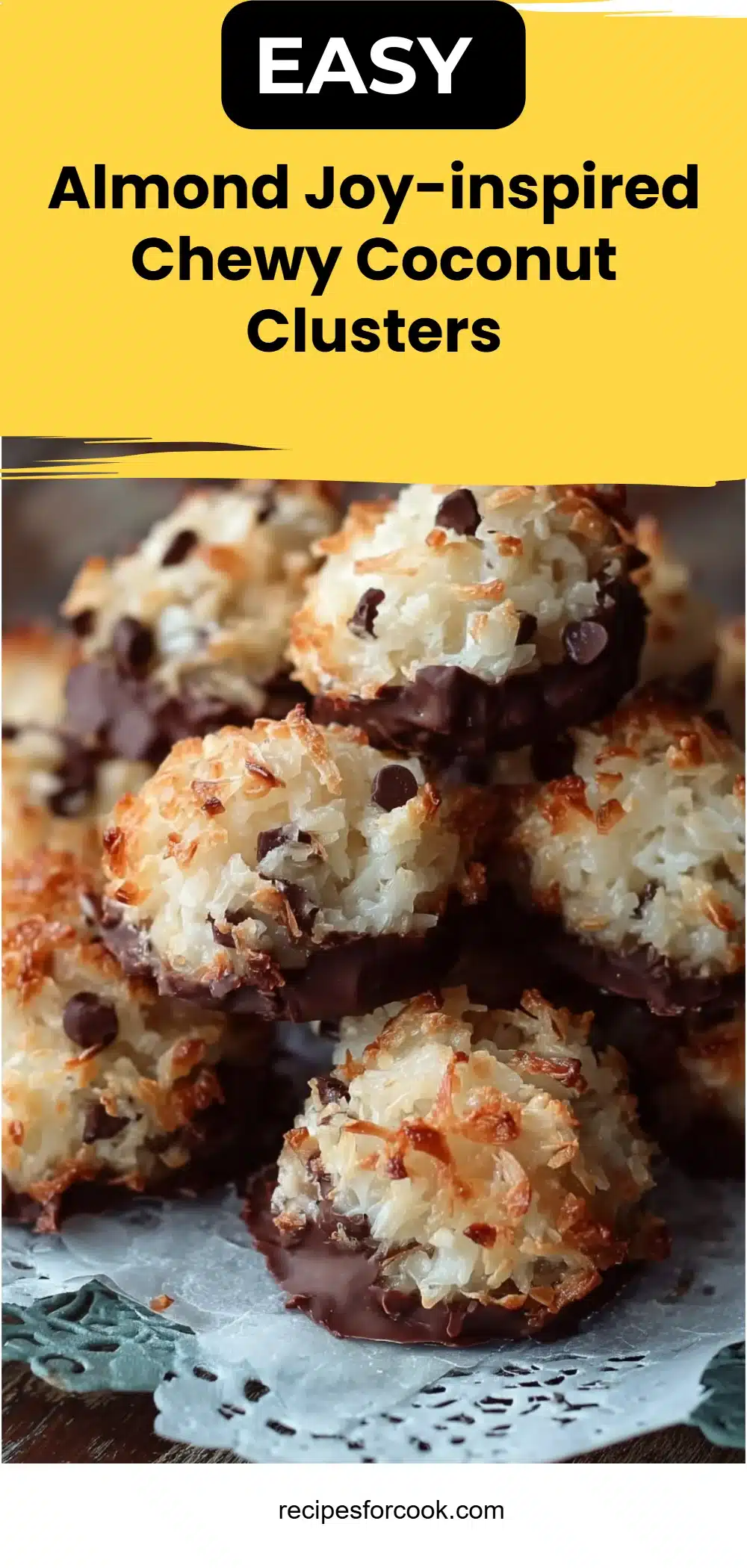 Almond Joy-inspired Chewy Coconut Clusters 5 Almond Joy-inspired Chewy Coconut Clusters